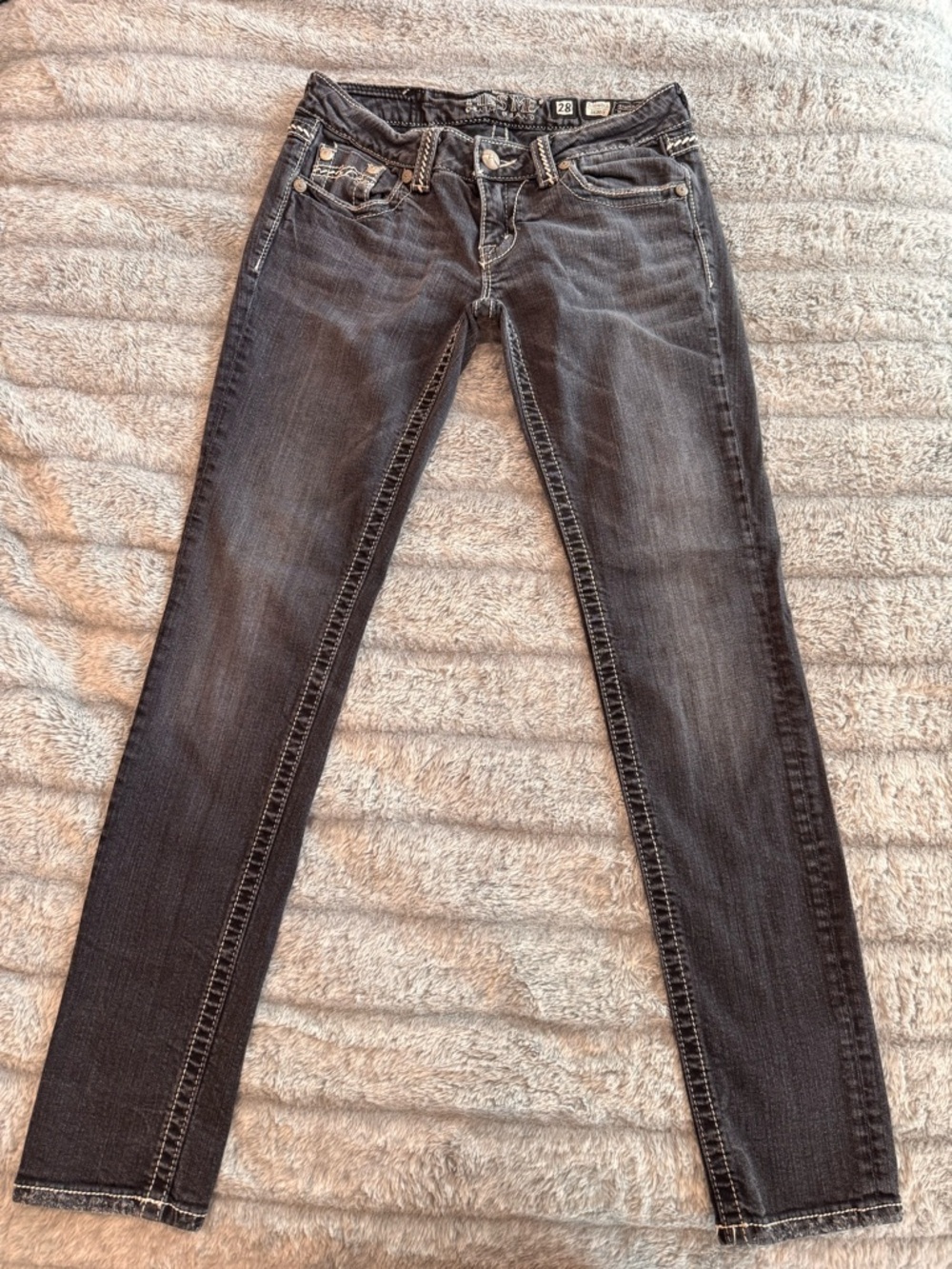 Miss Me Women's Dark Gray Skinny Jeans